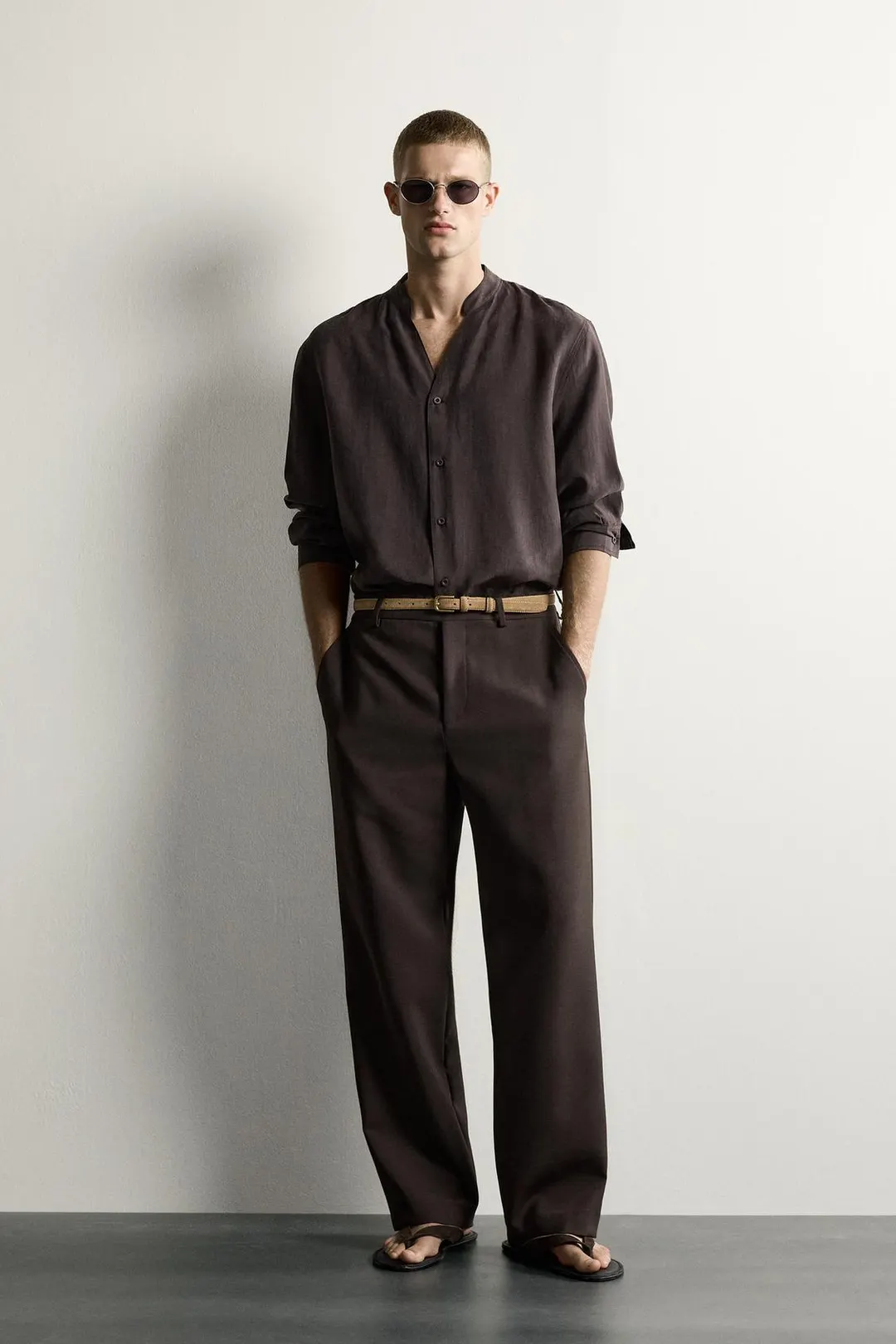 Струящаяся рубашка свободного кроя, Zara