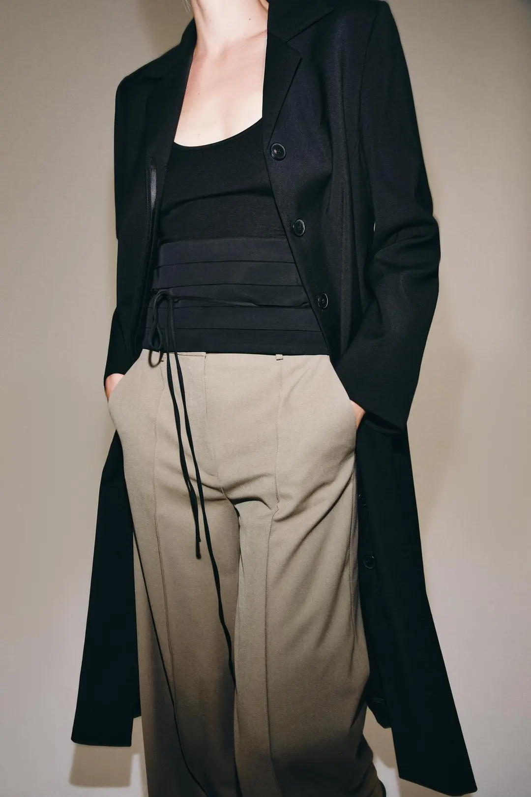Брюки широкого кроя ZW Collection, Zara