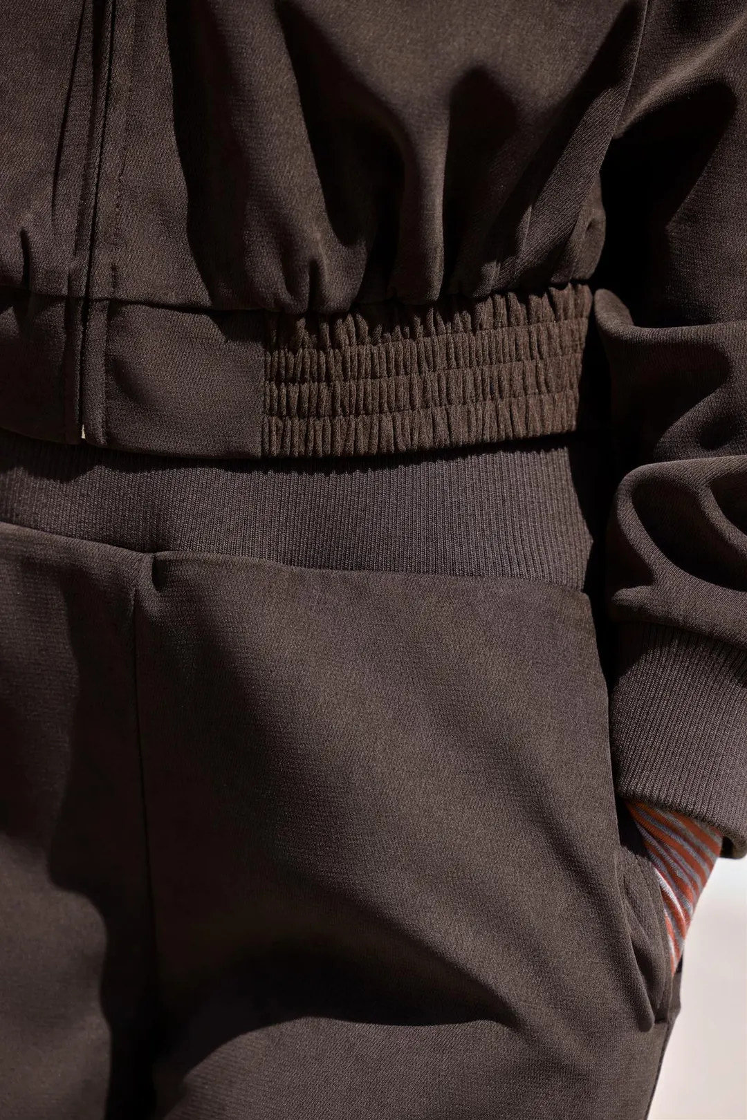 Брюки широкие с поясом в рубчик, Zara