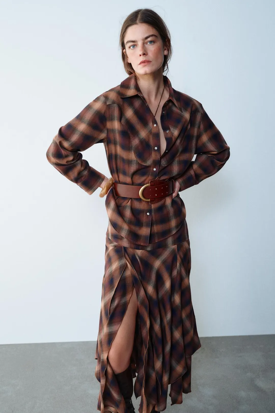 Рубашка в клетку, Zara