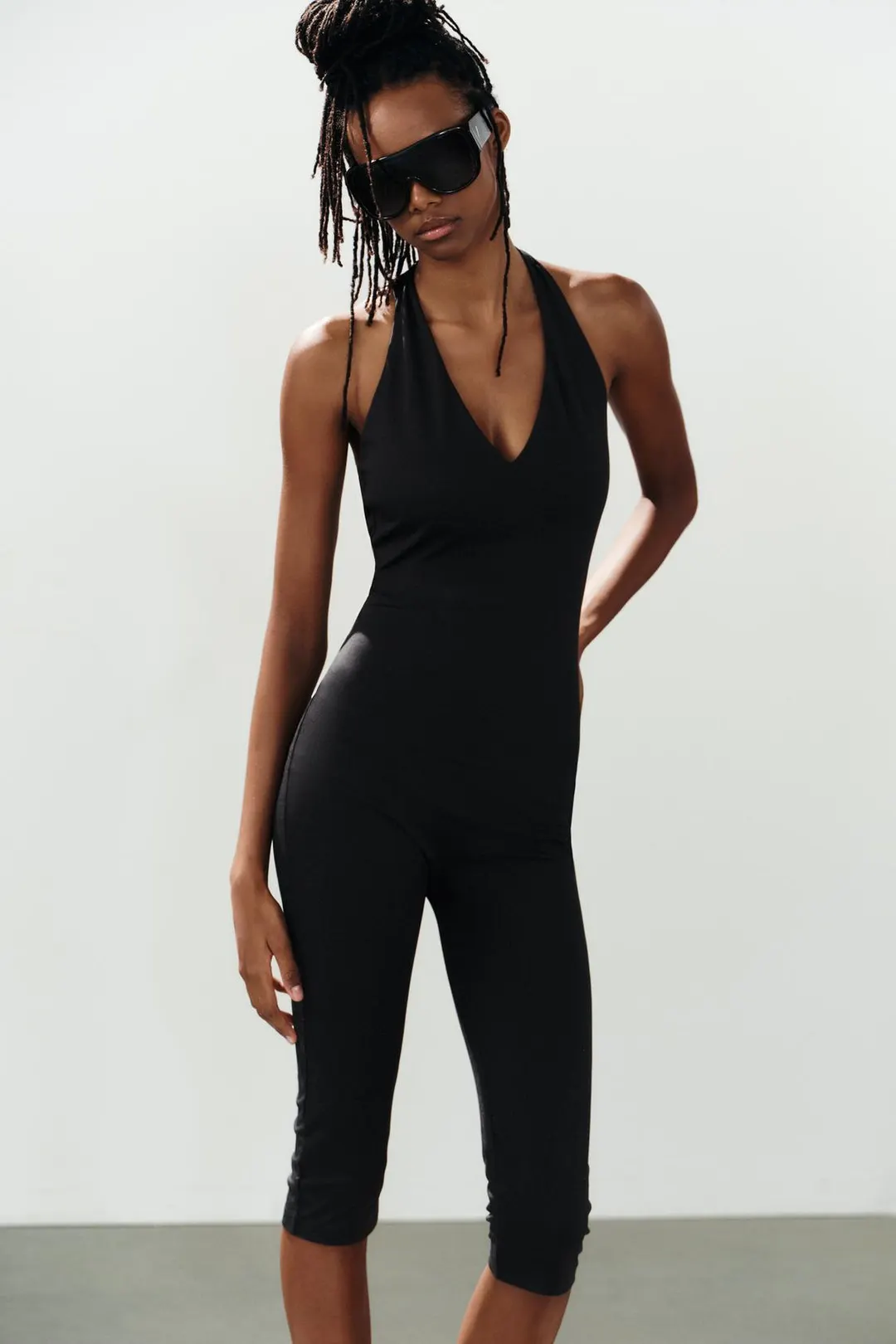 Комбинезон халтер из полиамида, Zara