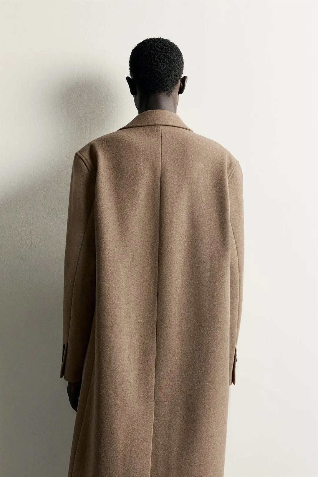 Пальто свободного кроя из смесовой шерсти, Zara