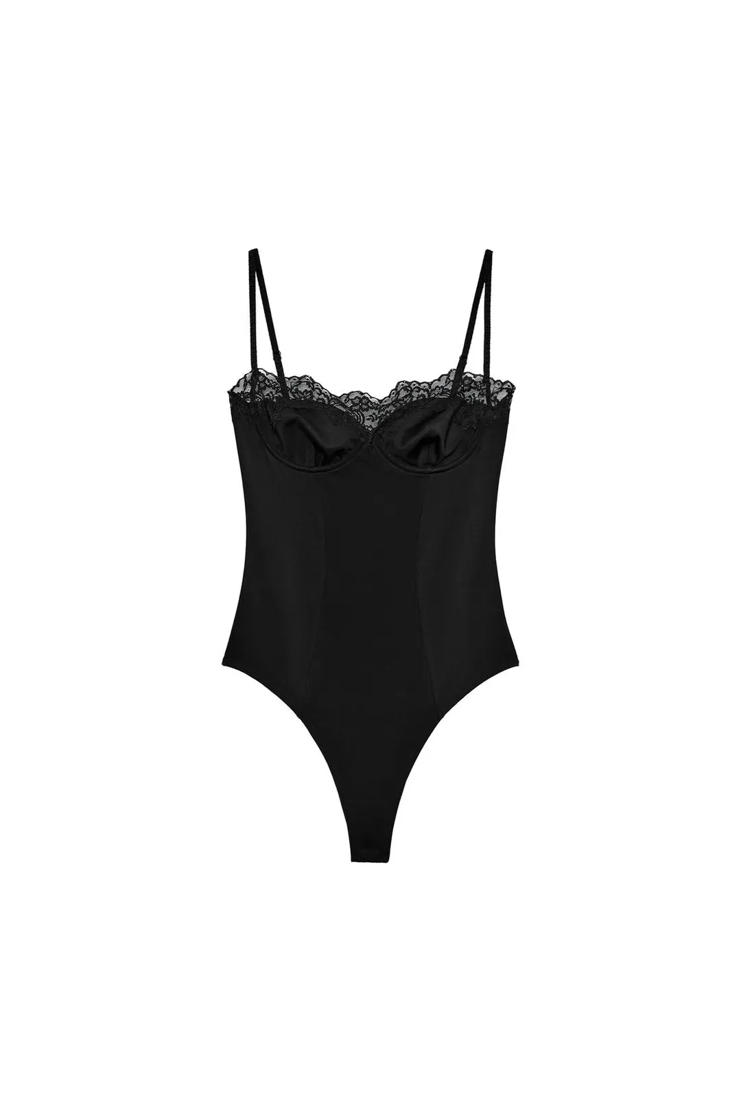 Кружевное боди на косточках, Zara