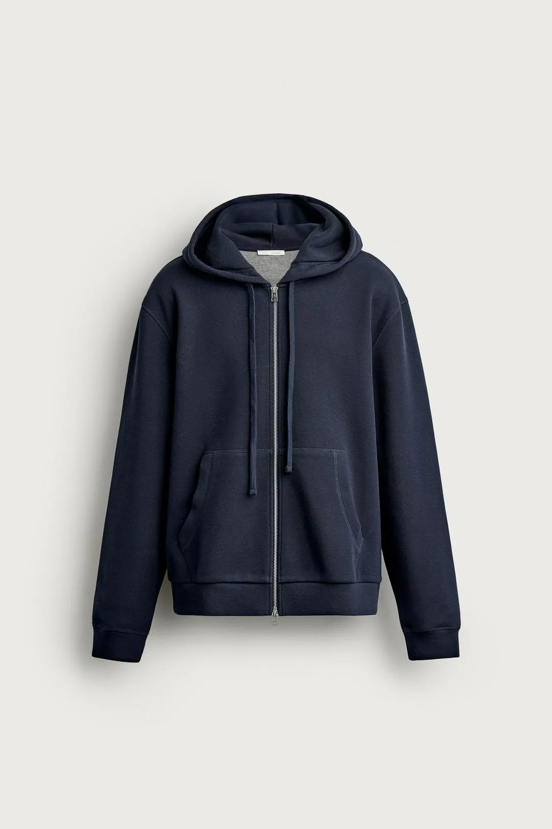 Худи из контрастного пике, Zara