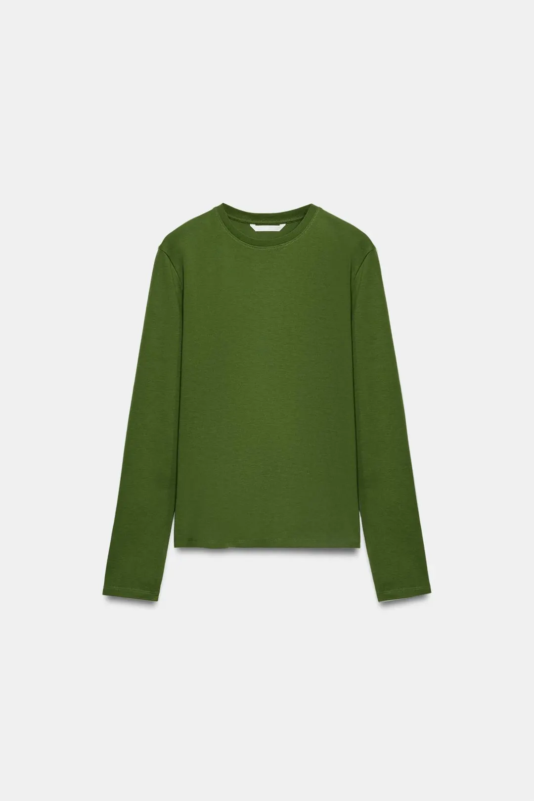 Футболка из интерлока с длинными рукавами, Zara