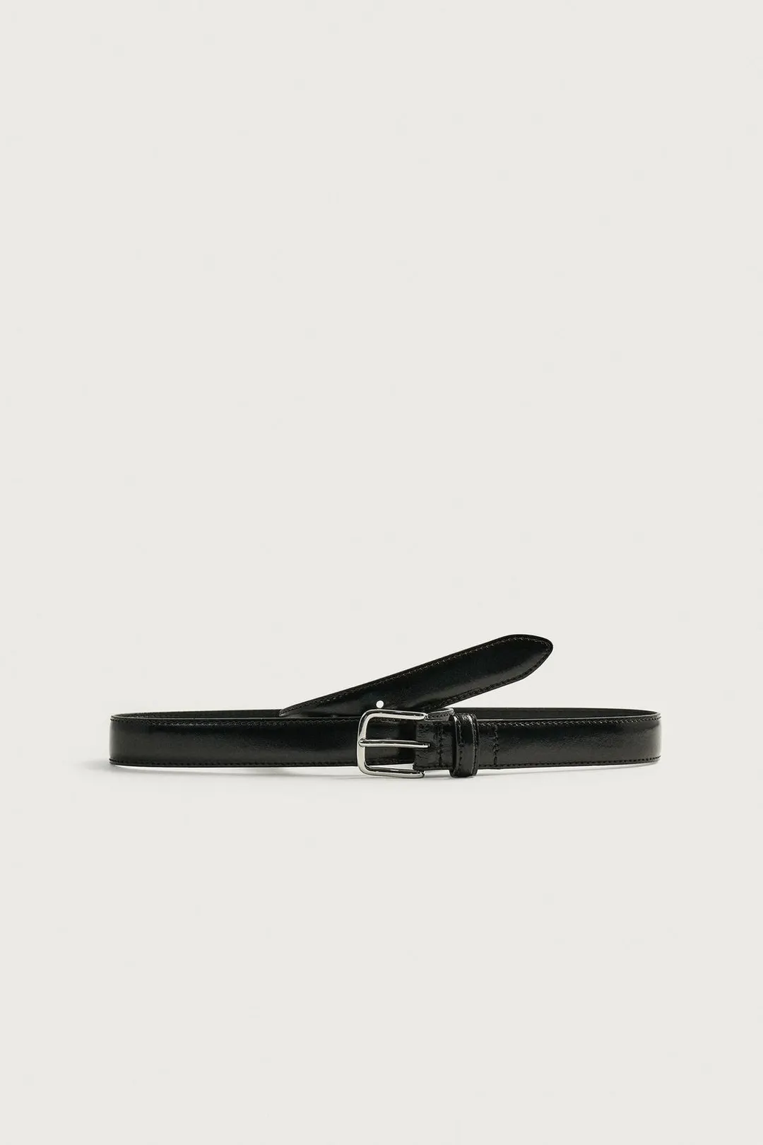 Узкий кожаный ремень, Zara