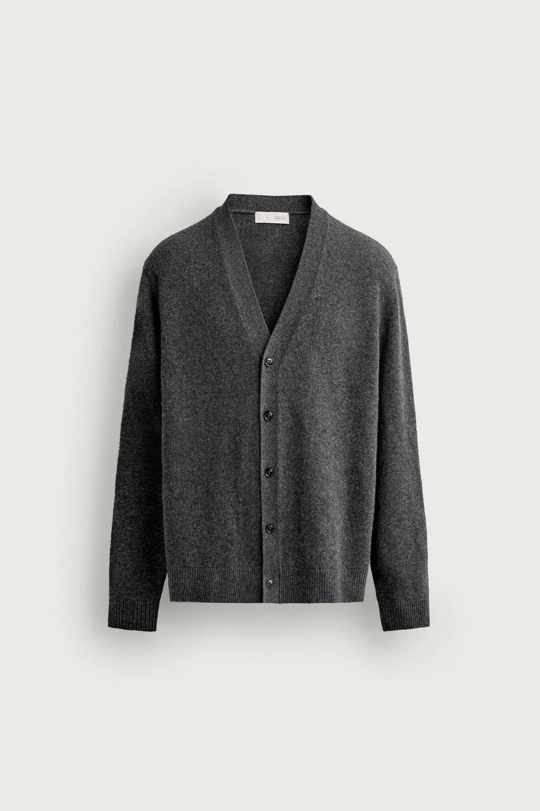 Кардиган стандартного кроя из смесовой шерсти, Zara
