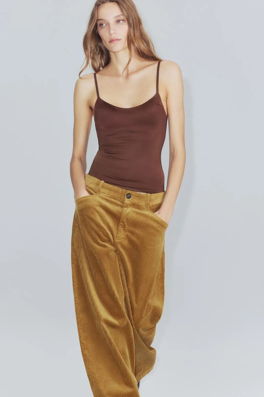 Брюки вельветовые ZW Collection, Zara