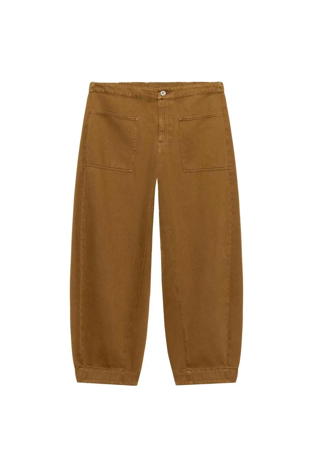 Брюки ZW Collection фасона barrel, Zara