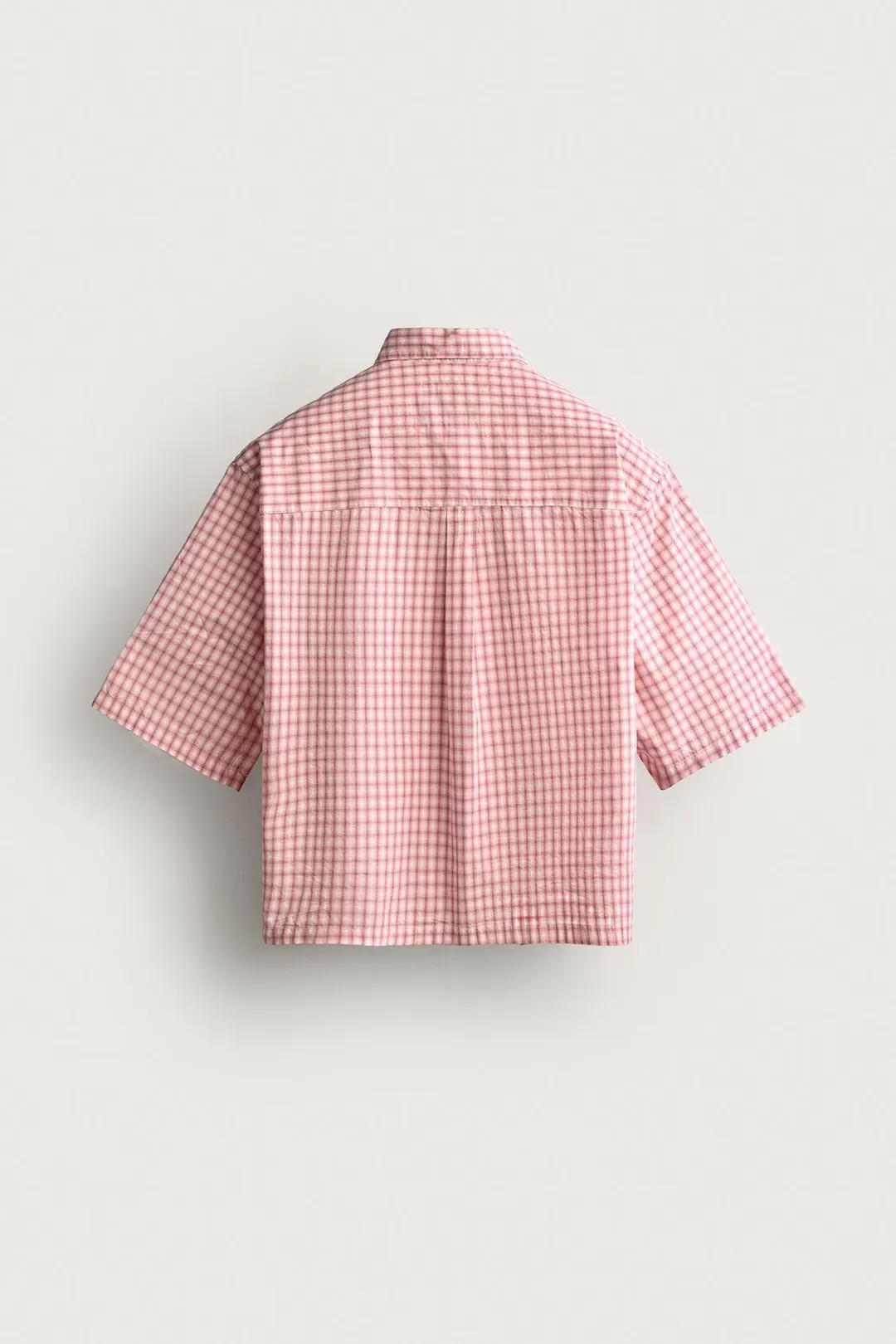 Клетчатая рубашка свободного прямого кроя, Zara