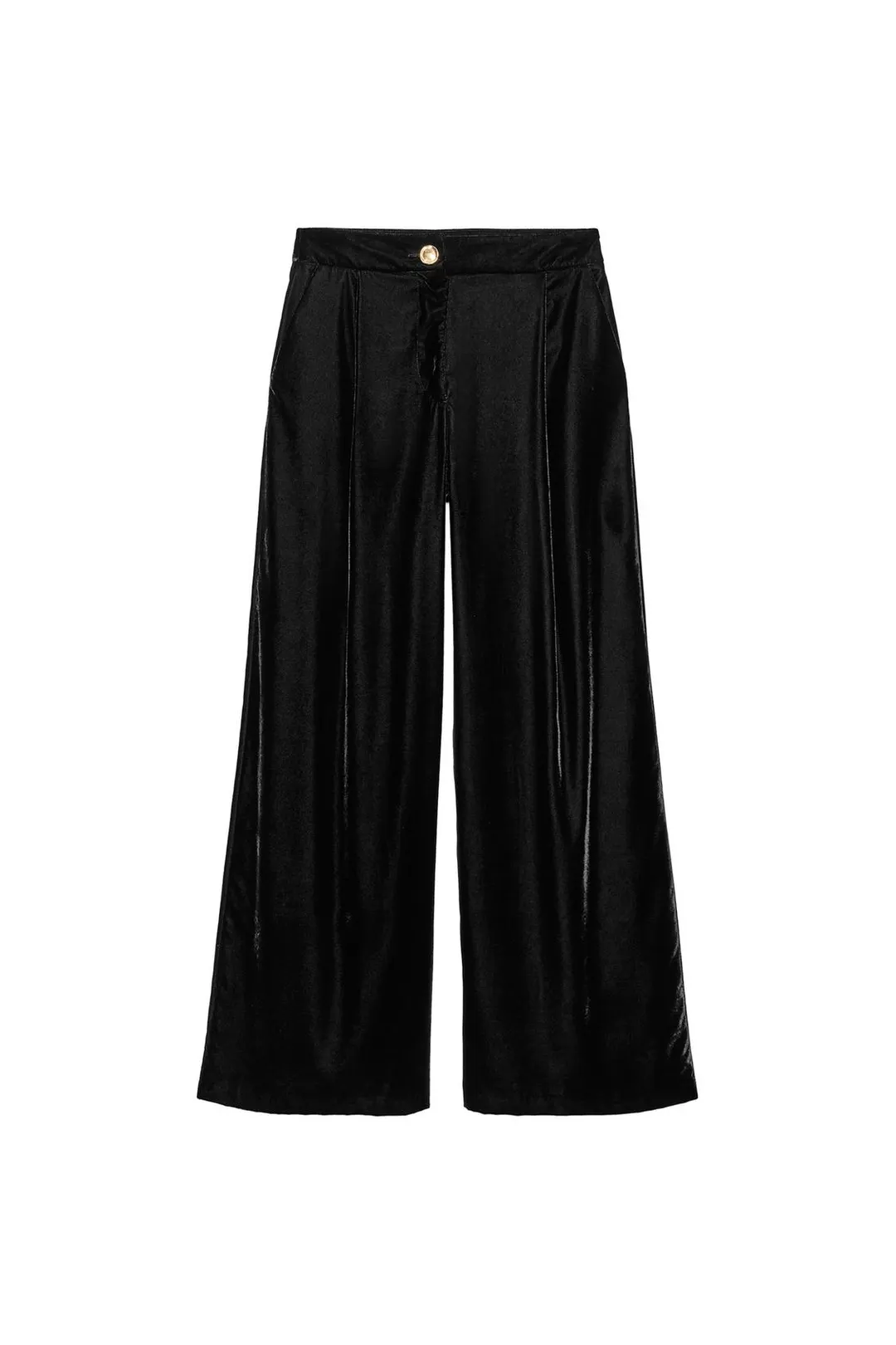 Бархатные брюки палаццо, Zara