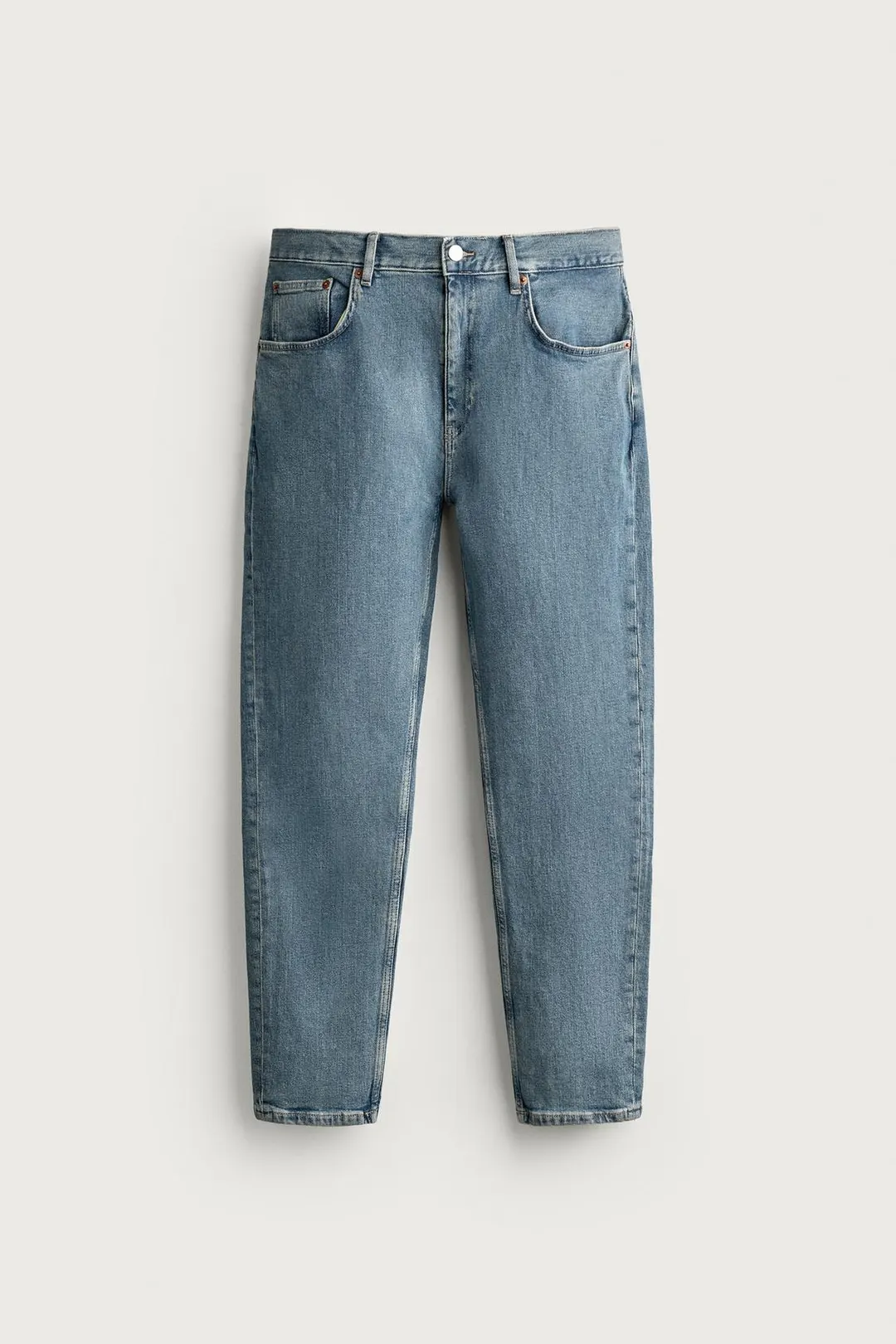 Джинсы укороченные зауженного кроя, Zara