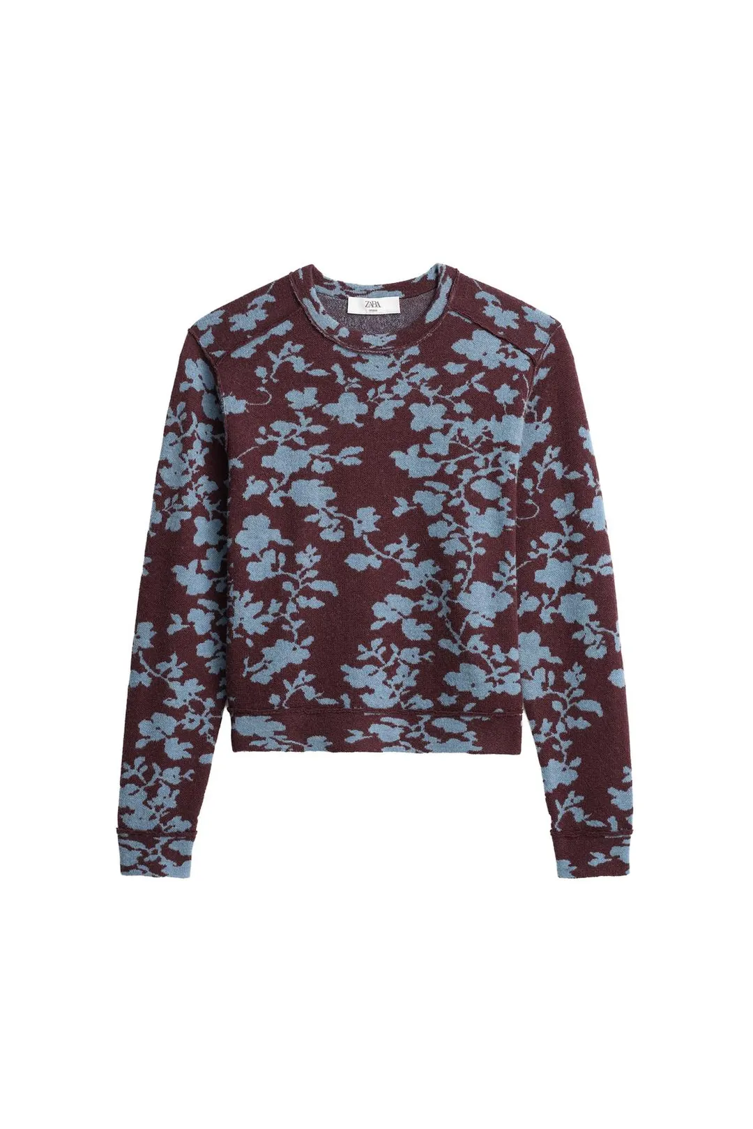 Шерстяной жаккардовый свитшот Limited Edition, Zara