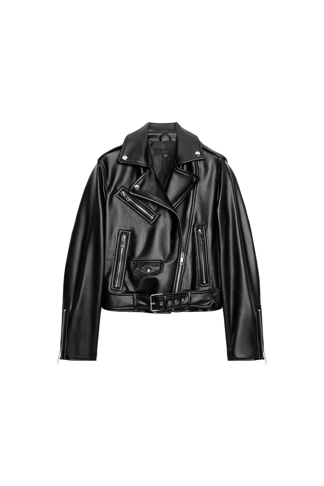 Укороченная косуха под кожу, Zara