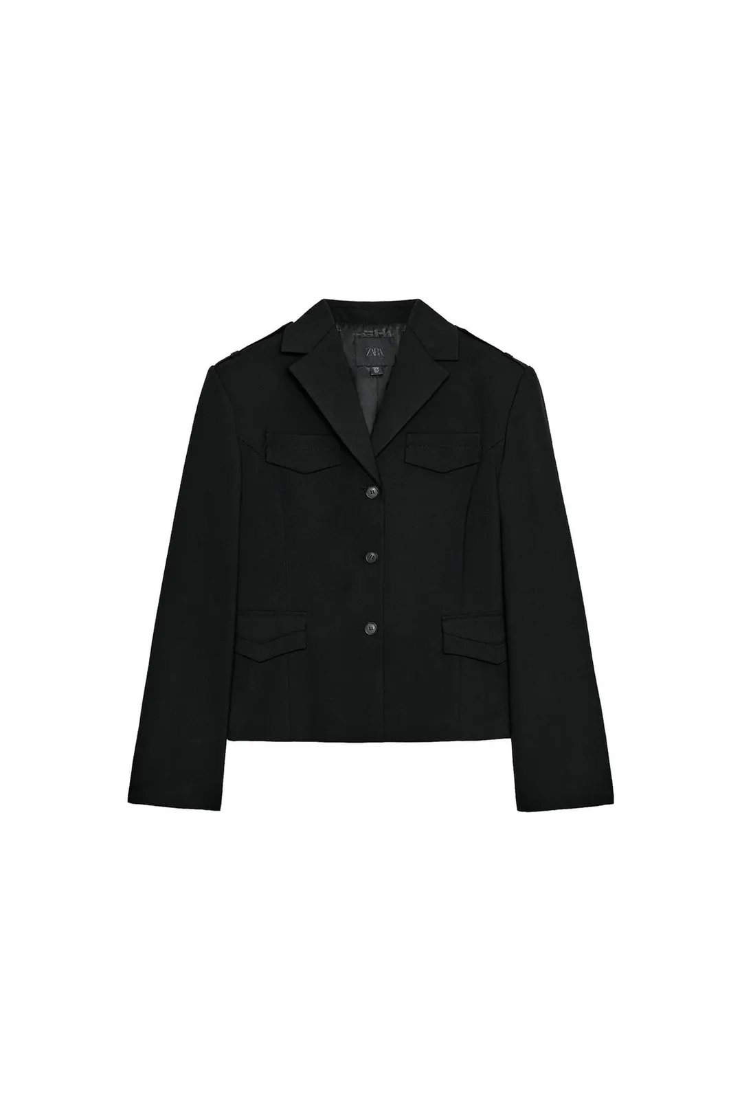 Укороченный пиджак с лацканами, Zara