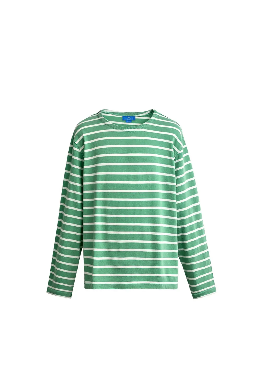 Футболка из жаккарда в полоску AARON LEVINE X ZARA, Zara