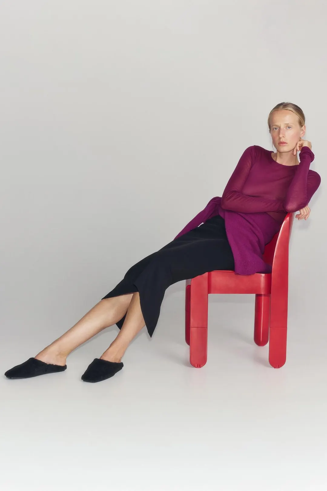 Туфли кожаные без каблука Limited Edition, Zara