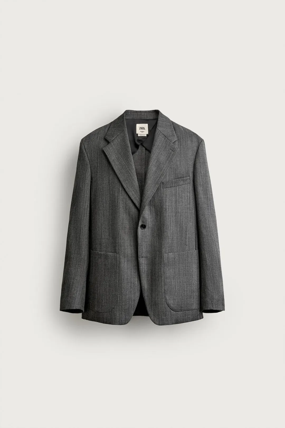 Пиджак свободного кроя от костюма из 100% шерсти, Zara