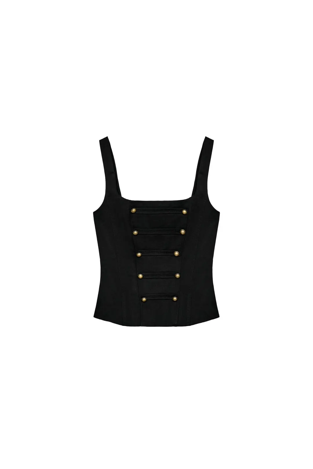 Топ в корсетном стиле на пуговицах, Zara