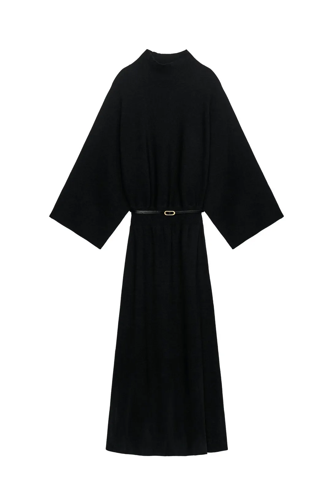 Трикотажное платье с поясом, Zara
