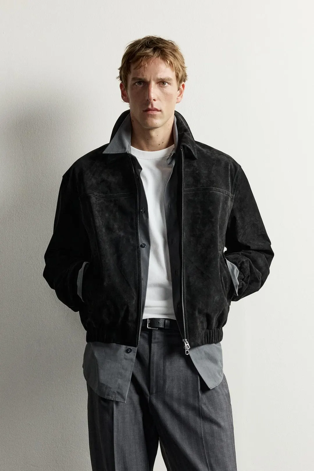 Куртка из натуральной замши, Zara