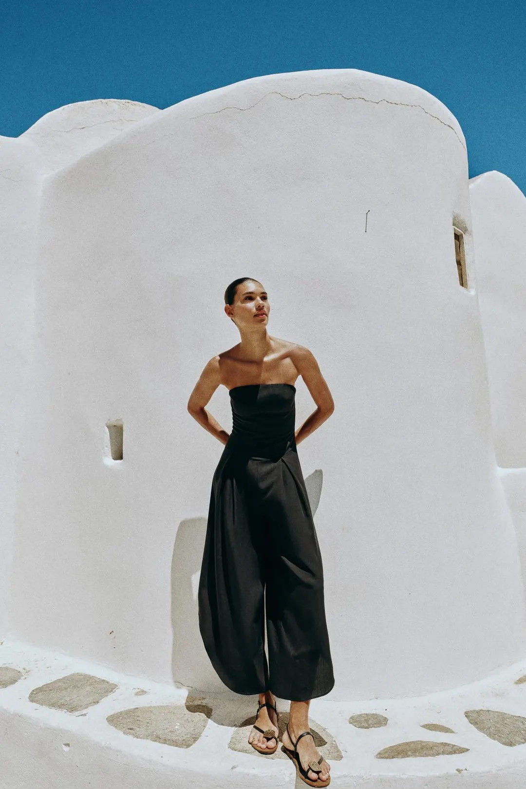 Комбинезон миди с прямым вырезом, Zara