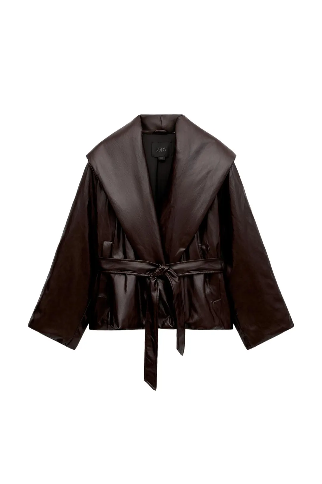 Пуховик под кожу ZW Collection, Zara