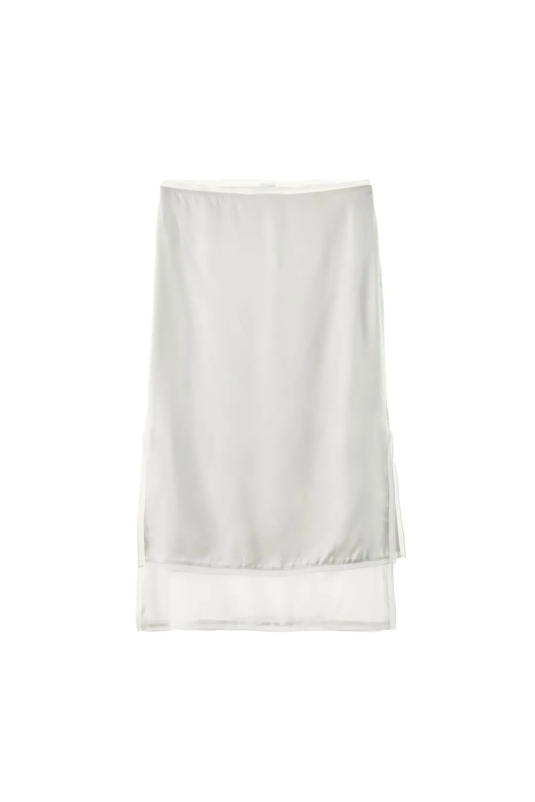 Комбинированная сатиновая юбка миди, Zara