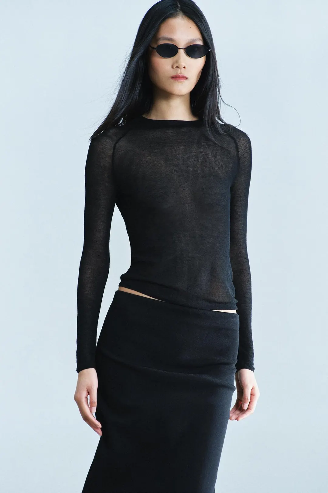 Топ из особо тонкого трикотажа, Zara
