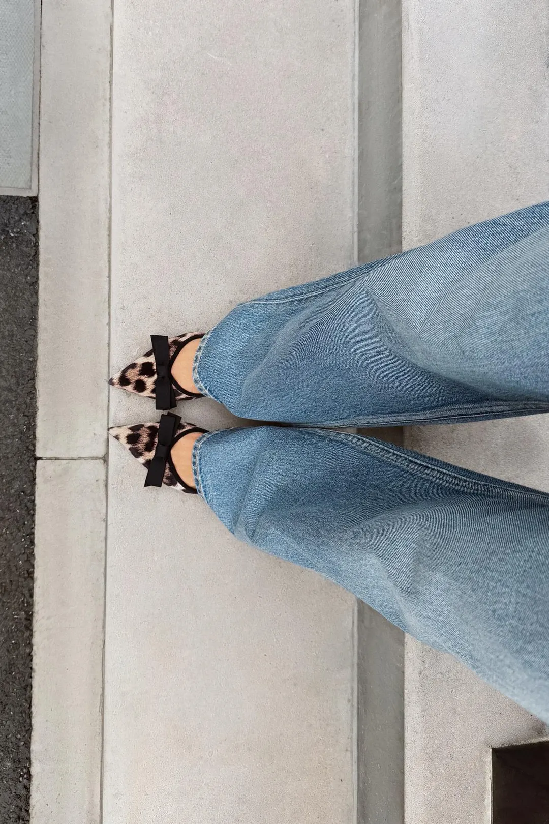 Туфли с анималистичным принтом и бантом, Zara