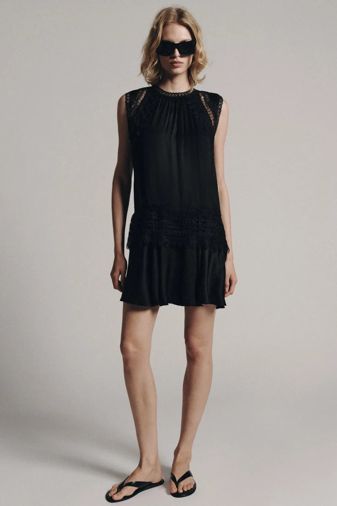 Кружевное мини-платье ZW Collection, Zara