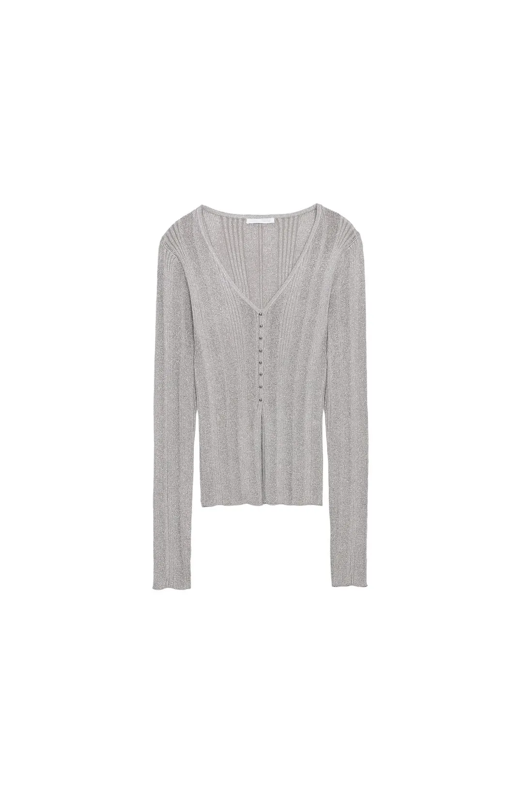 Кардиган с металлизированной нитью, Zara