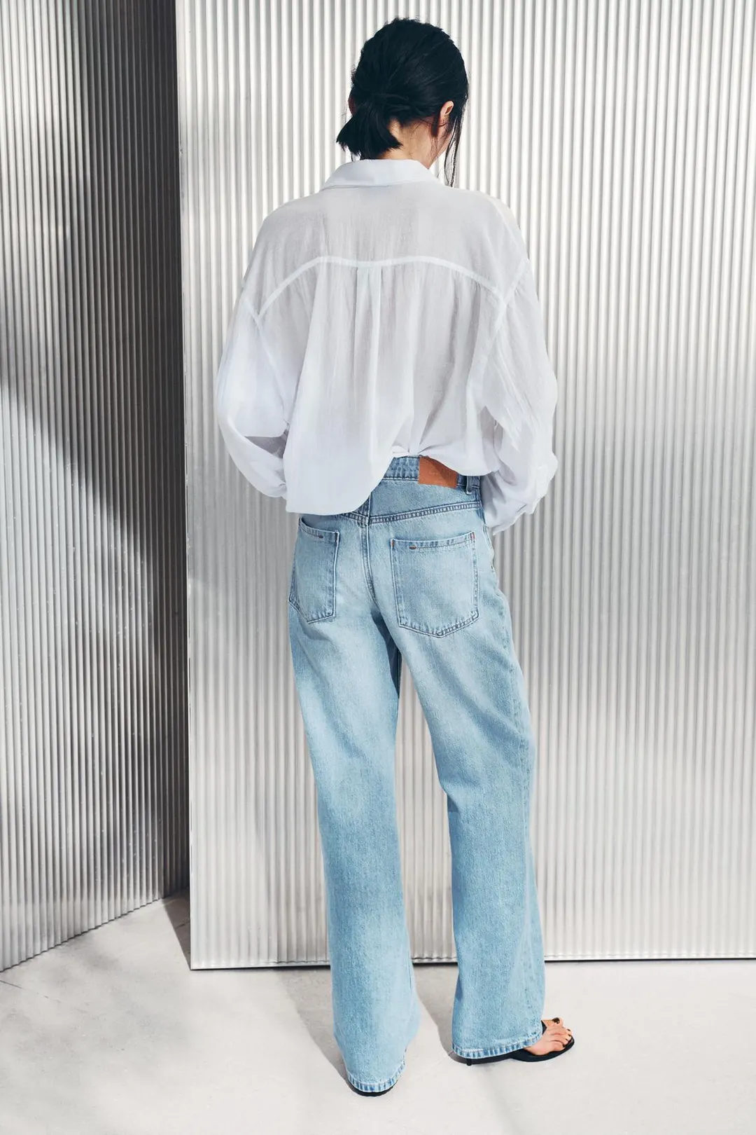 Джинсы классического кроя с высокой посадкой Z1975, Zara