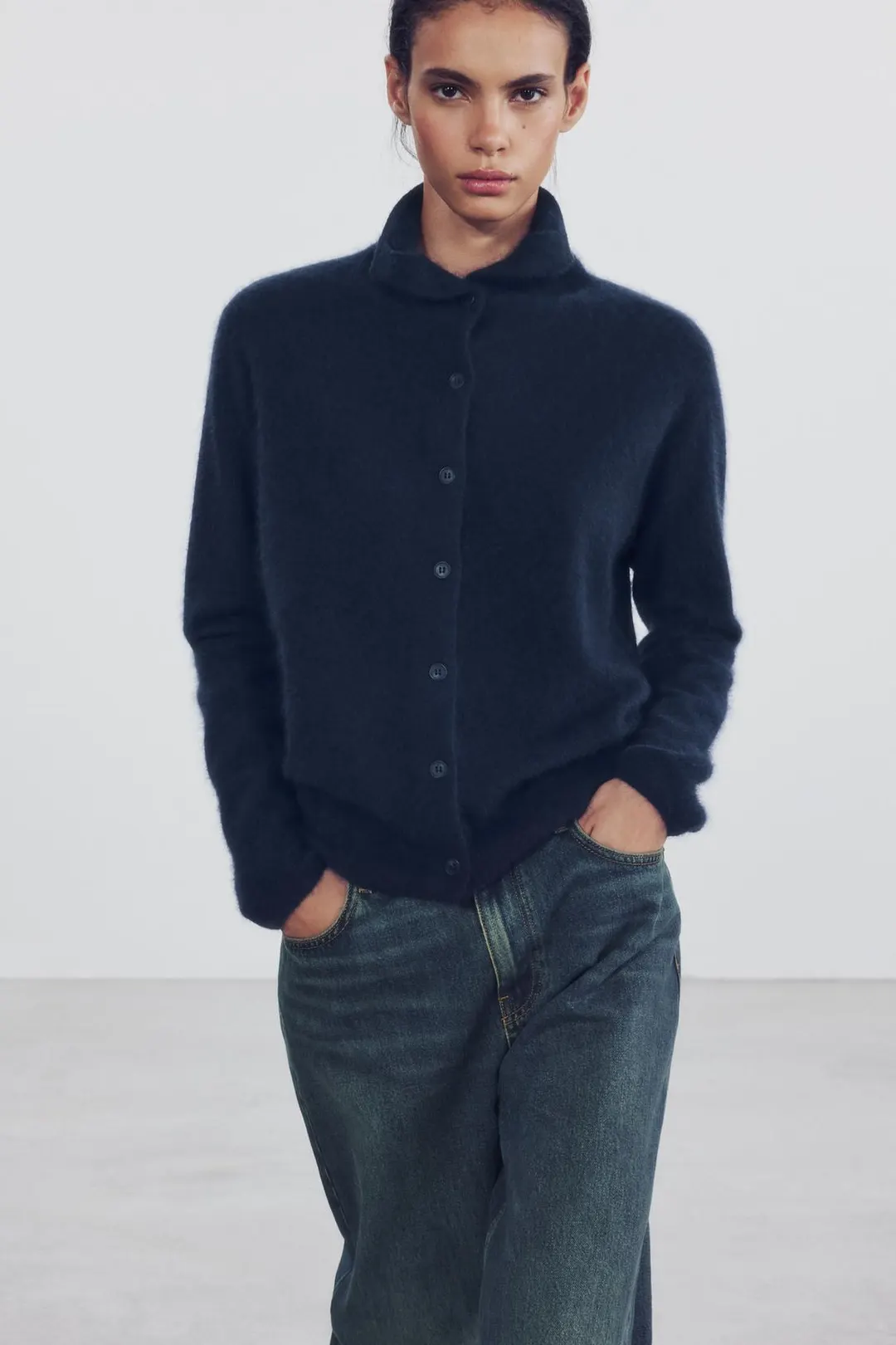 Куртка из 100% шерсти с ворсистой отделкой, Zara