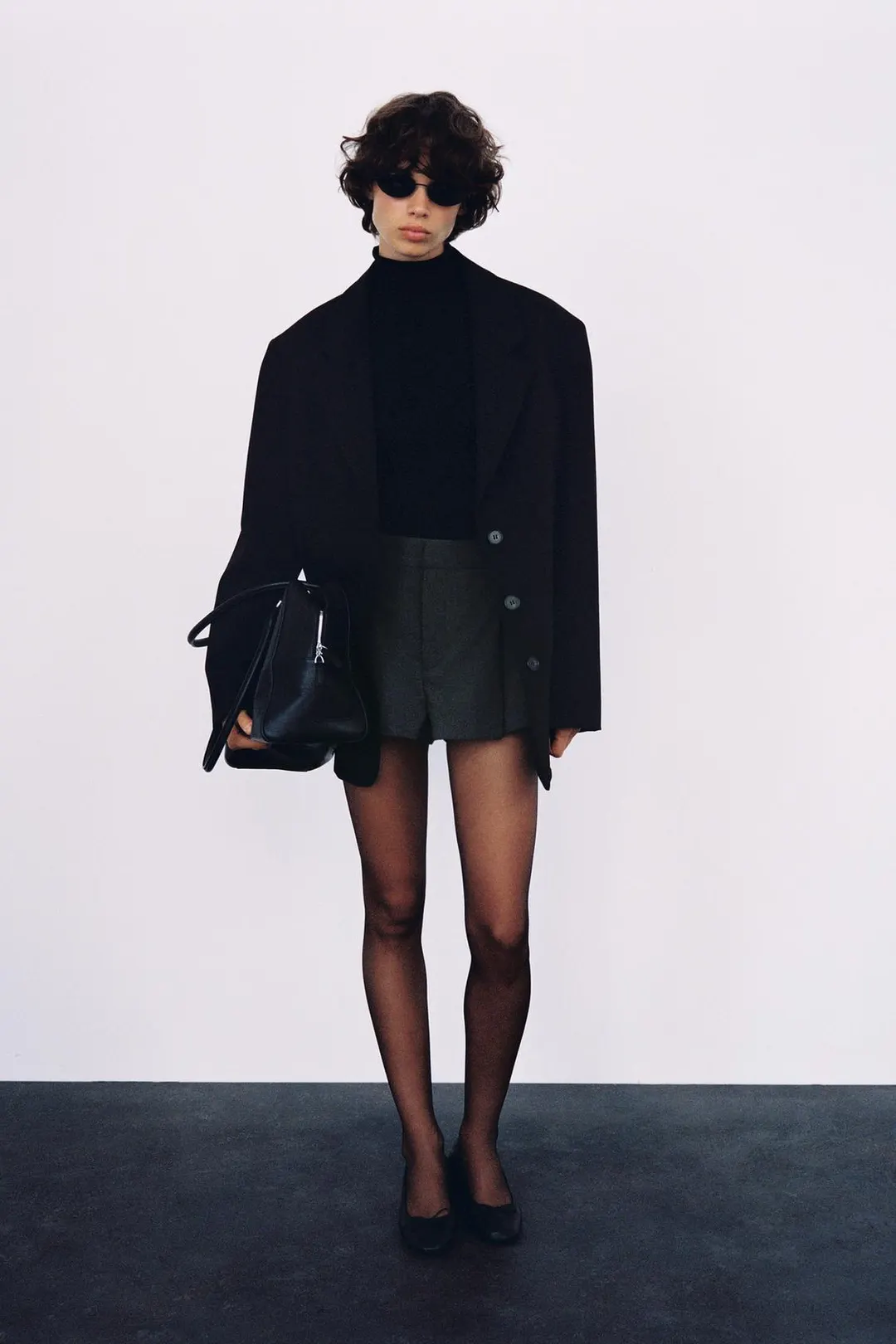 Шорты с защипами, Zara