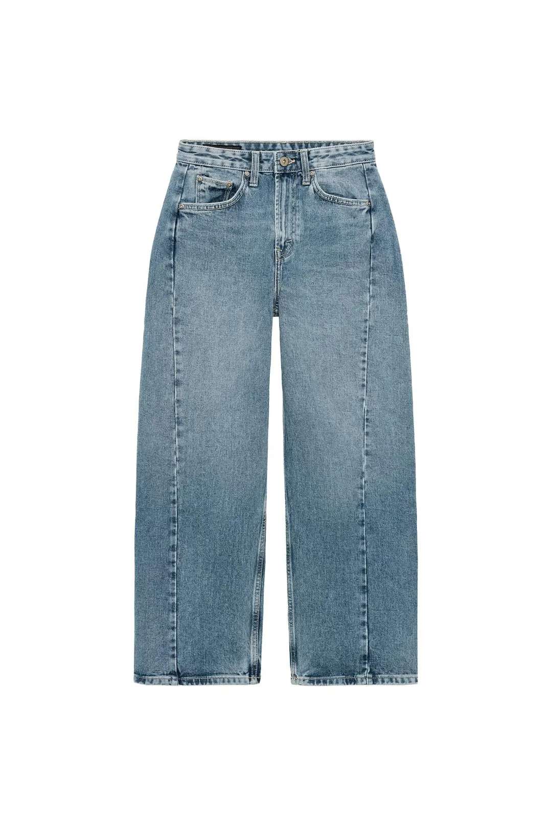 Джинсы до щиколотки свободного кроя со средней посадкой ZW Collection, Zara