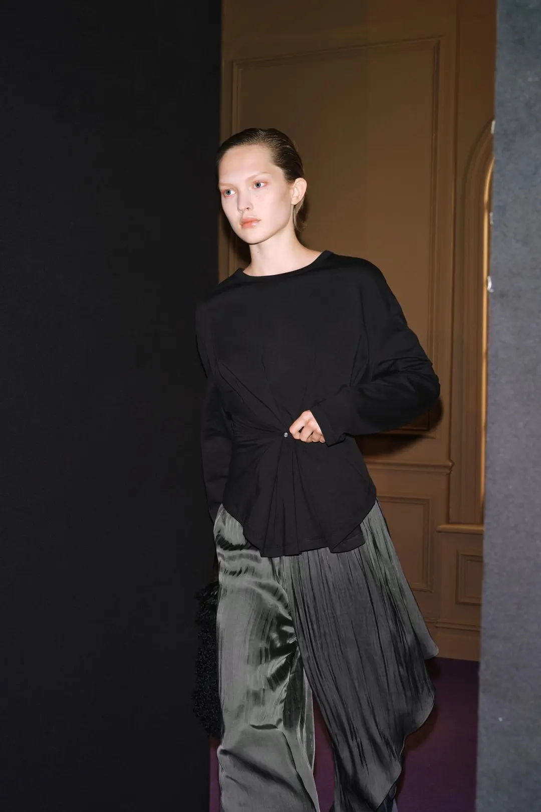 Футболка с пуговицами сзади, Zara