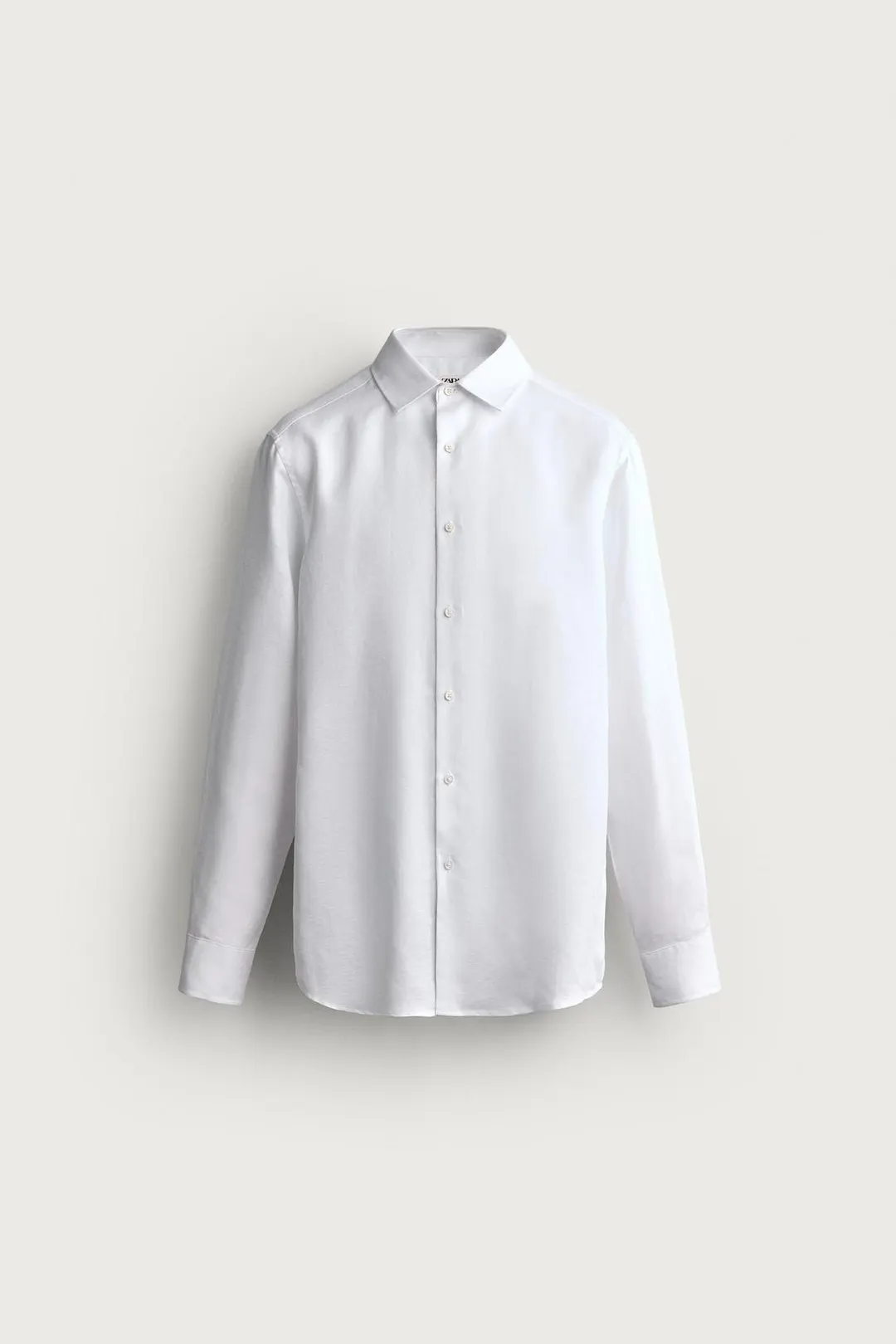 Рубашка прямого кроя из льна и лиоцелла, Zara