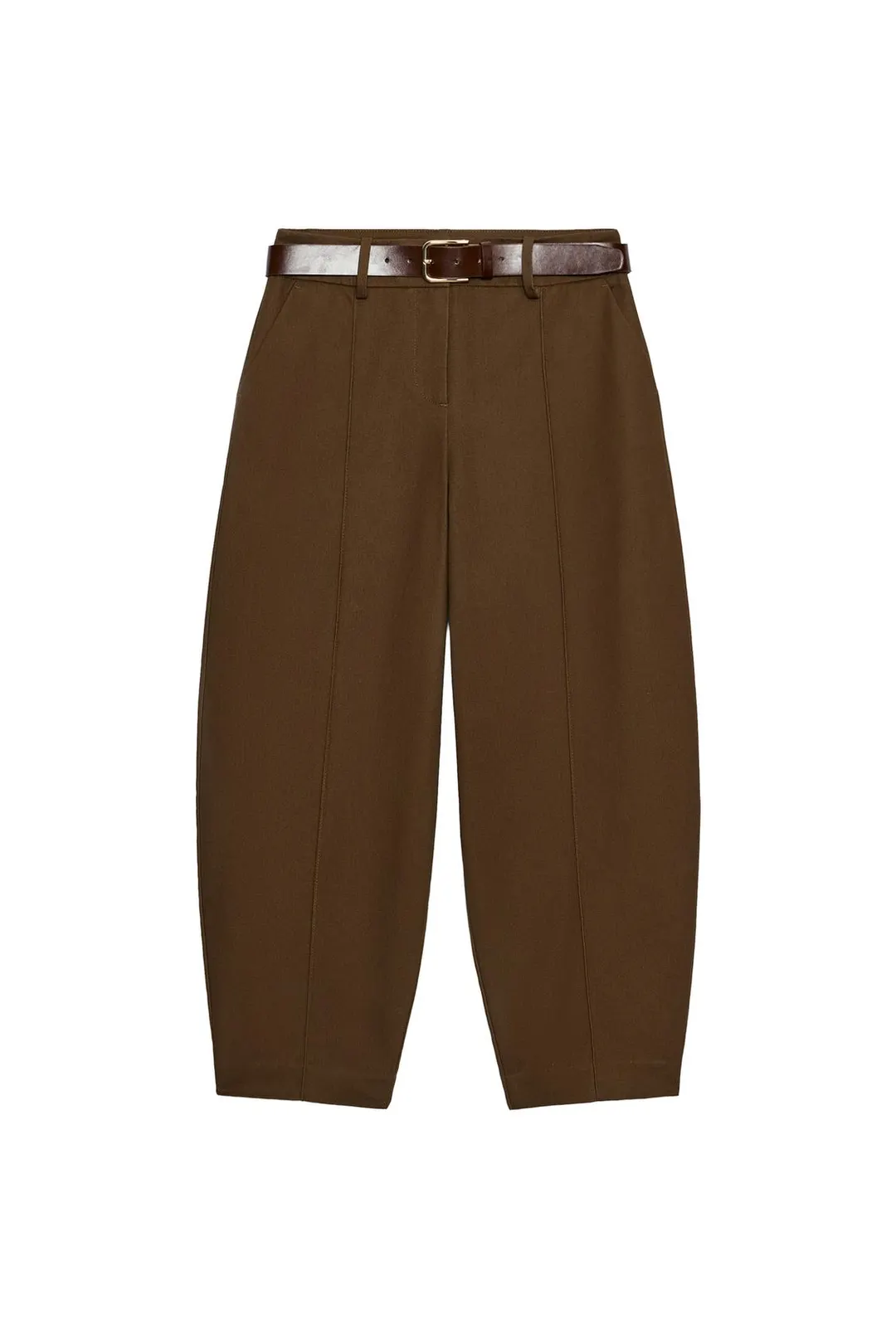Брюки баллонного кроя с ремнем, Zara