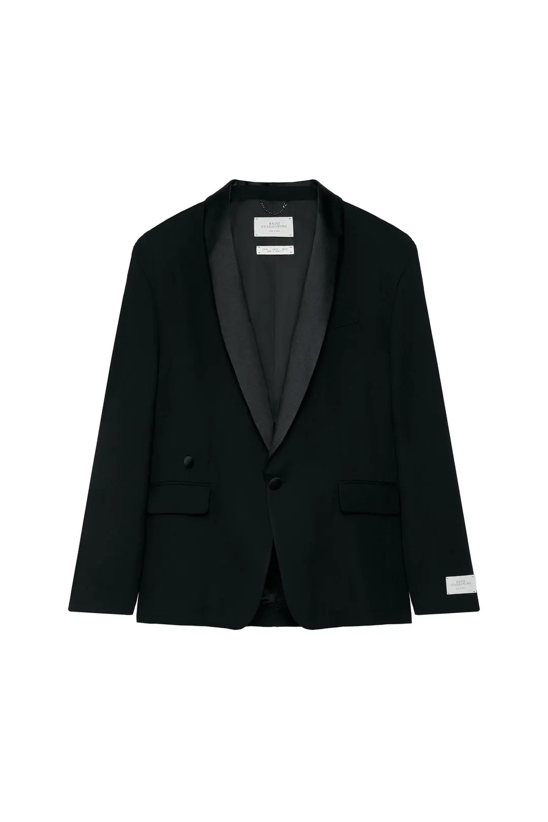 Пиджак смокингового кроя из 100% шерсти, Zara
