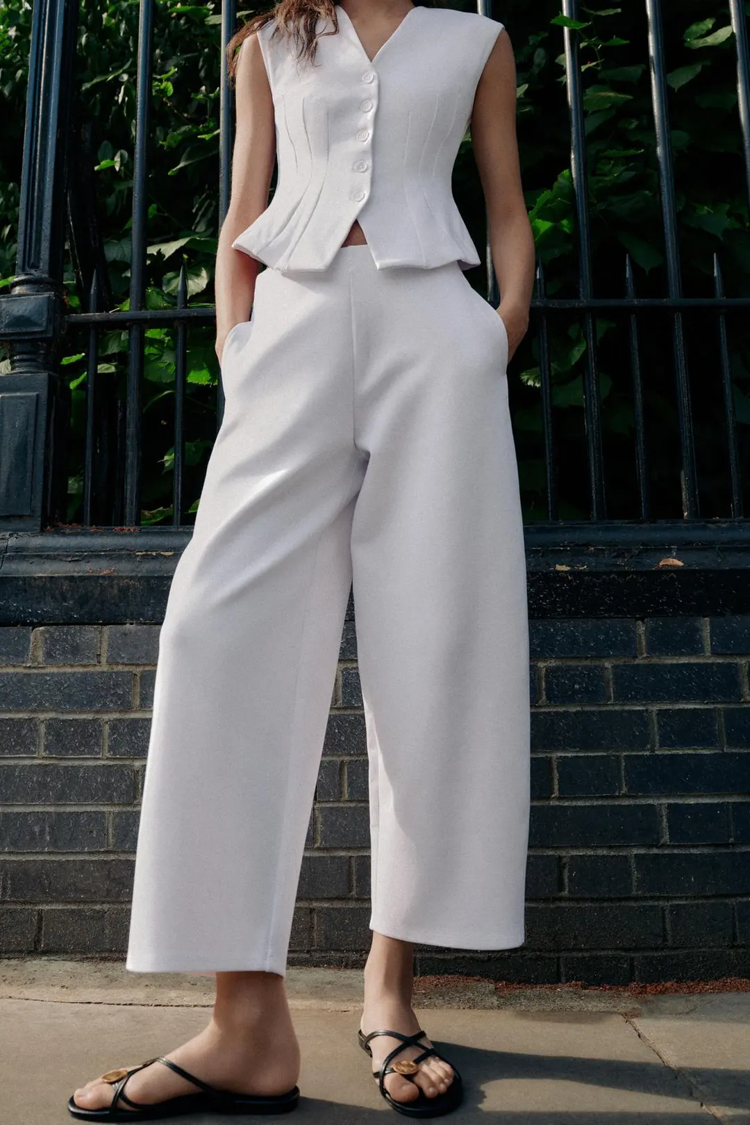Брюки-баллоны из интерлока, Zara