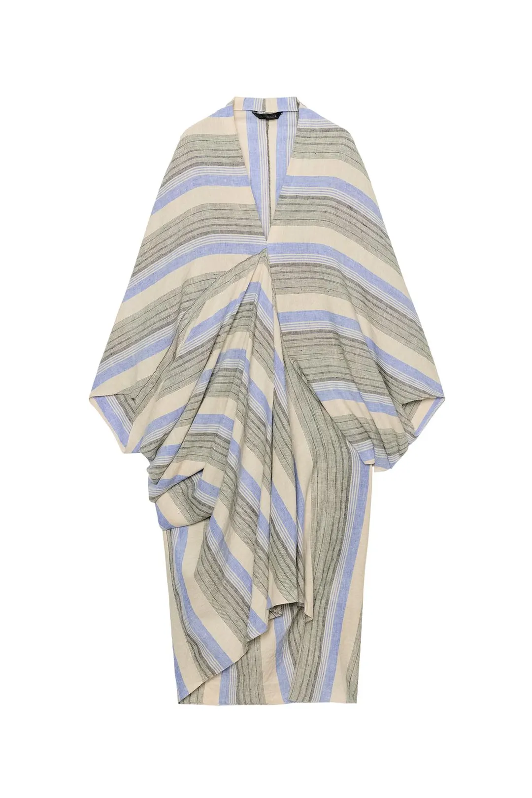 Туника ZW COLLECTION в полоску из смесового льна, Zara