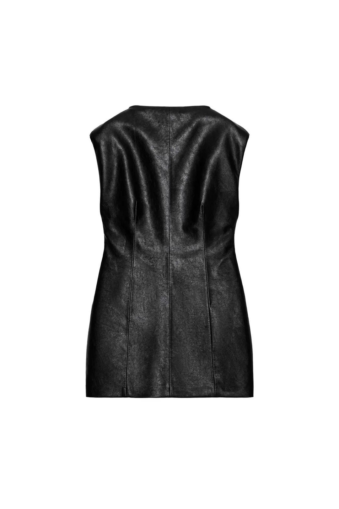 Платье короткое под кожу с подплечниками, Zara