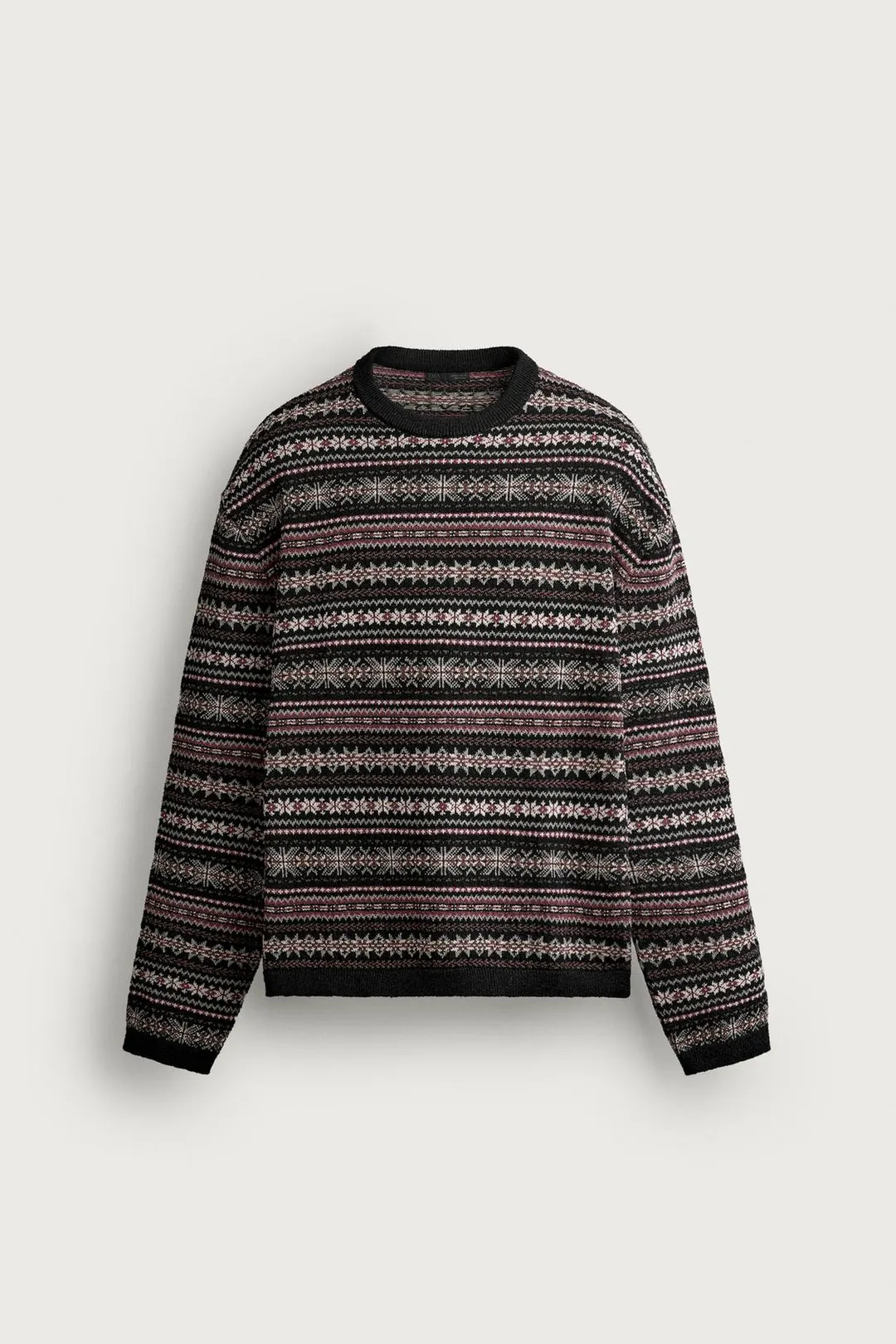 Джемпер жаккардовый с геометрическим узором, Zara
