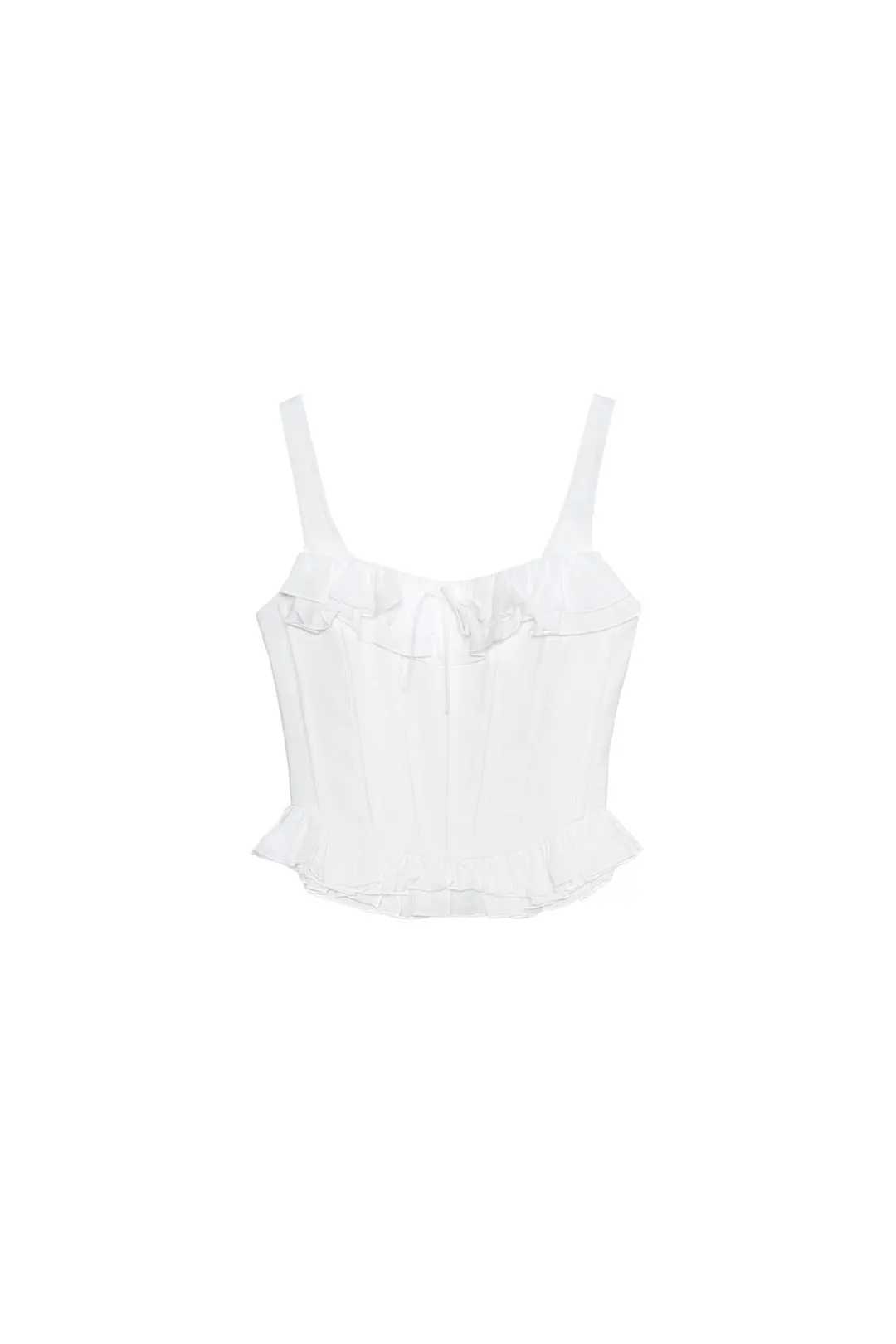 Топ в корсетном стиле с оборками, Zara