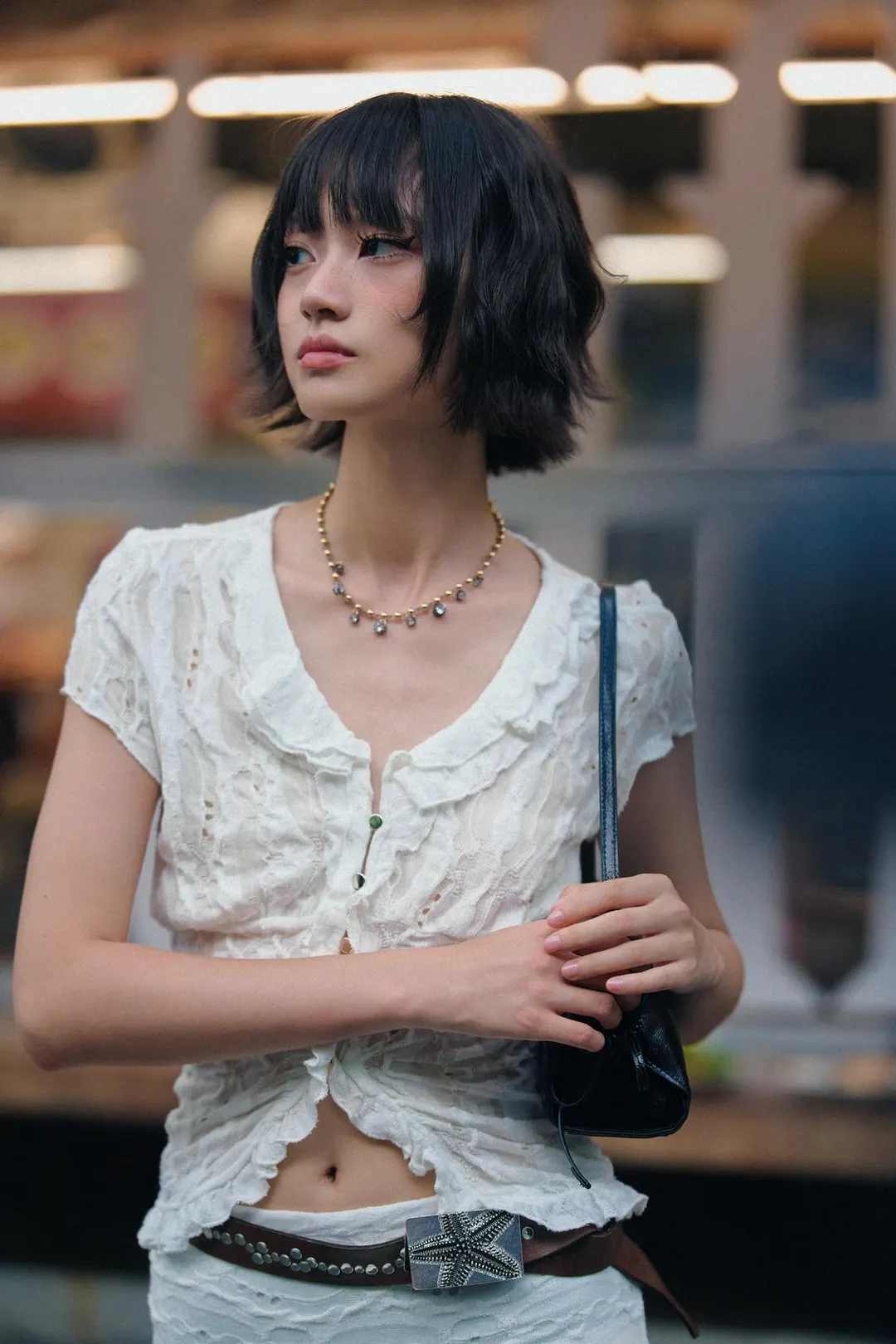 Ремень из 100% кожи с морской звездой, Zara