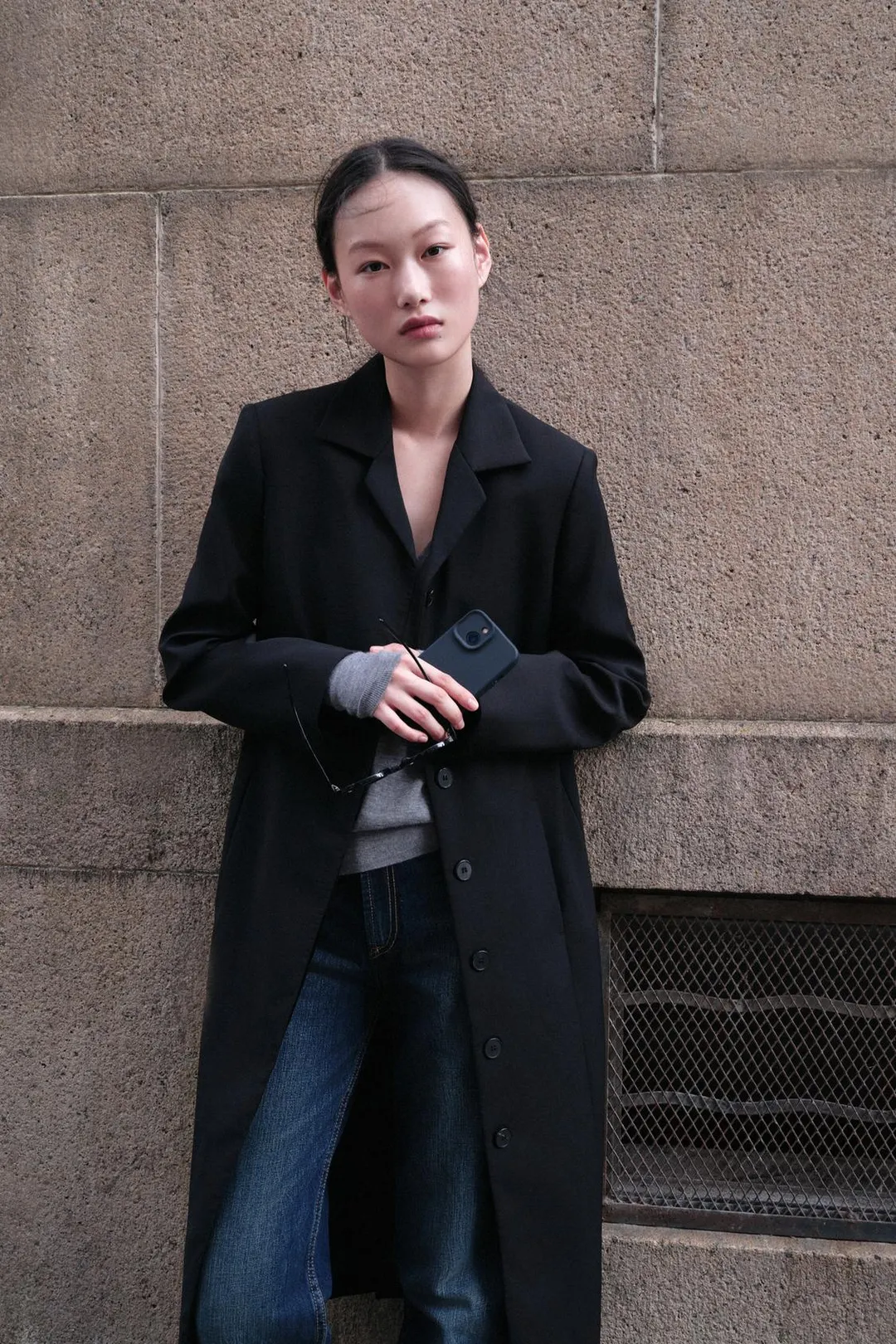 Пальто длинное из 100% шерсти ZW Collection, Zara