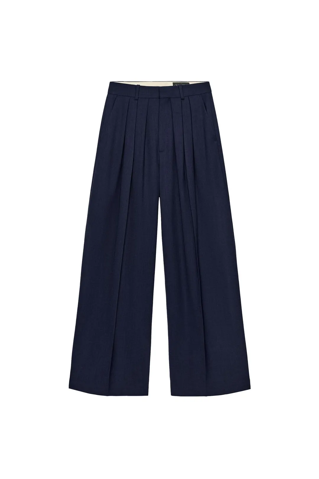 Брюки-палаццо со складками ZW Collection, Zara