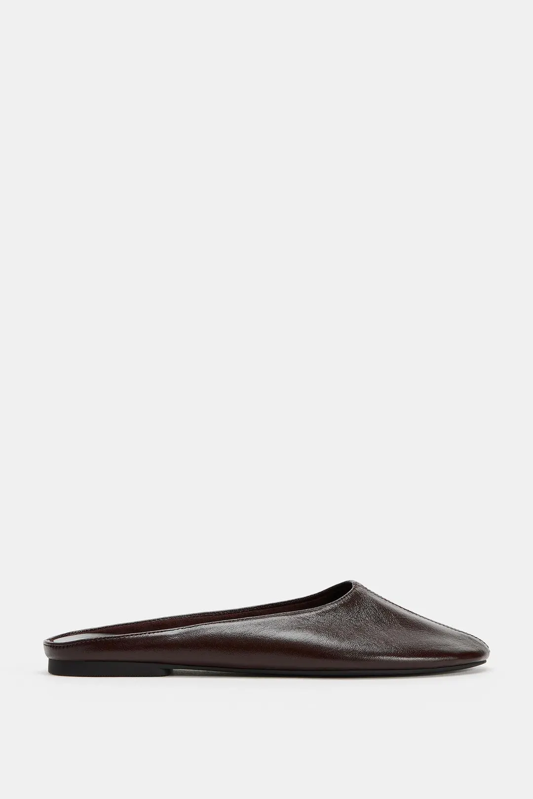 Туфли с открытой пяткой из кожи, Zara