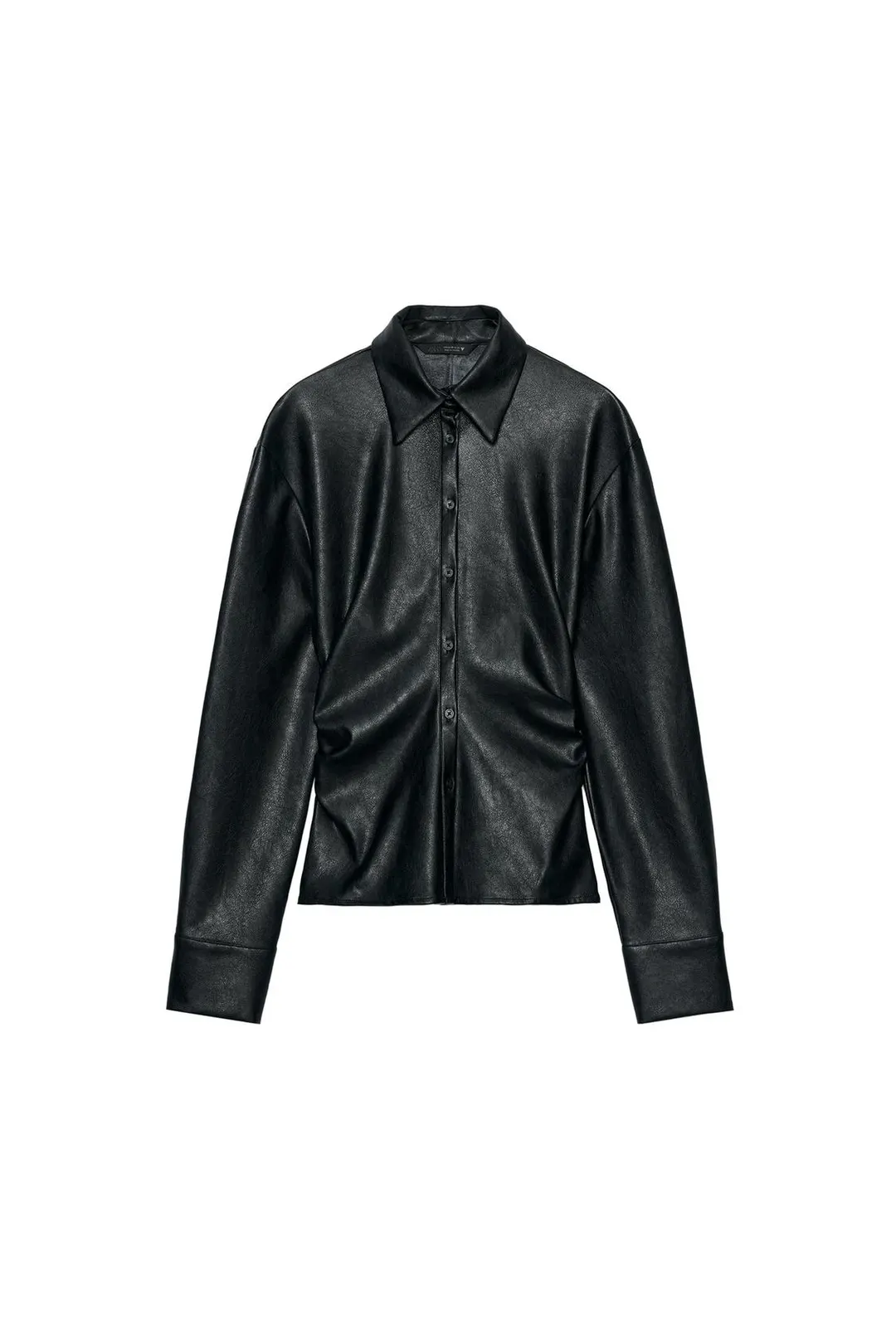 Рубашка облегающая под кожу, Zara
